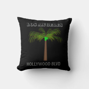 Poster Hollywood Blvd. Throw Pillow