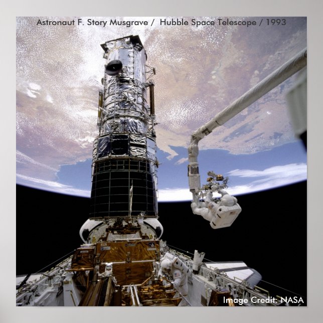 Poster / Hubble / Endeavour / Astronaut Musgrave (Front)