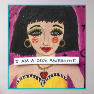 POSTER- I AM A SIZE AWESOME. POSTER