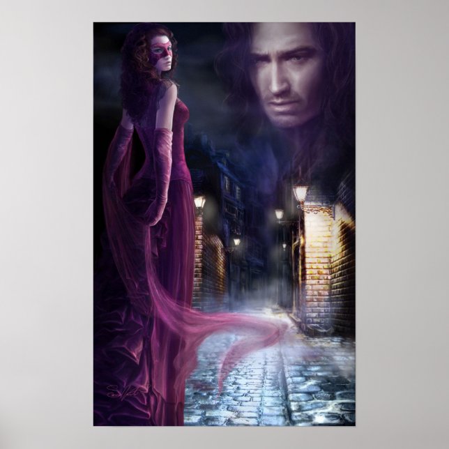 poster ilustración "Noches de Pecado" (Front)