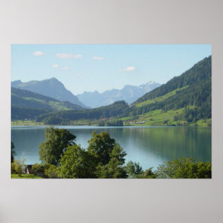 POSTER, IN THE SWISS ALPS POSTER