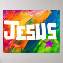 Poster - Jesus in full colour