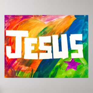 Poster - Jesus in full colour