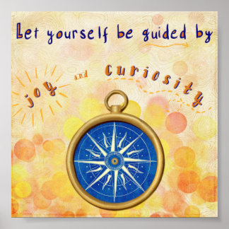 Poster - joy and curiosity
