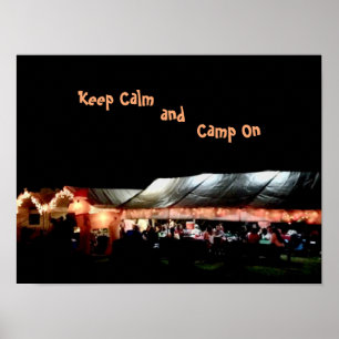 Poster Keep Calm and Camp On