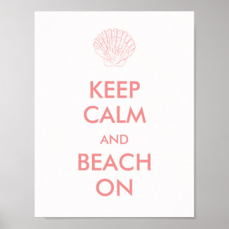Poster - KEEP CALM BEACH