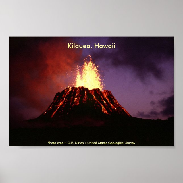 Poster / Kilauea, Hawaii (Front)