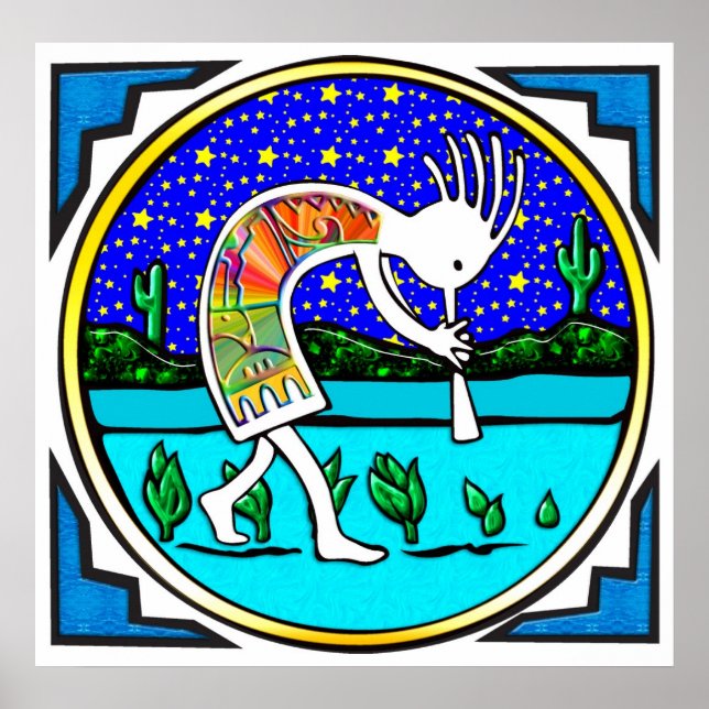 Poster: Kokopelli Under the Stars Poster (Front)