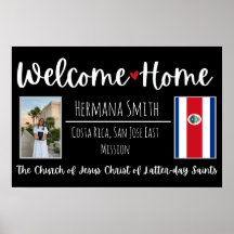 Poster LDS Missionary Homecoming Welcome Home Sign