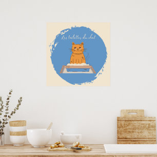 Poster, Les Toilettes Du Chat Poster