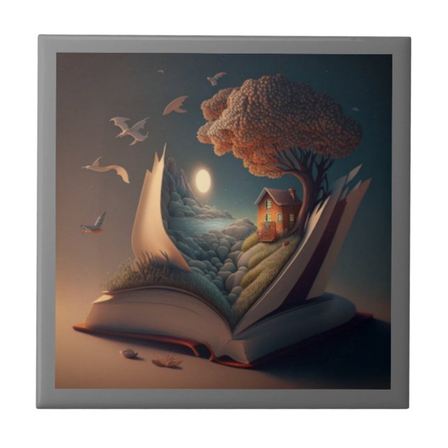 Poster Life on Reading Ceramic Tile (Front)