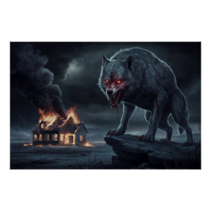 Poster Loup Feu 03