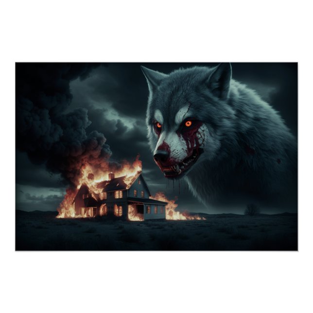 Poster Loup Feu 05 (Front)
