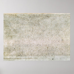 Poster Magna Carta the Charter of Liberties 1215