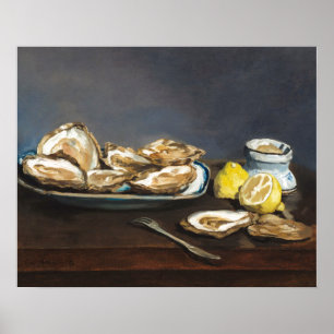 POSTER : MANET : OYSTERS : 1864 - 65