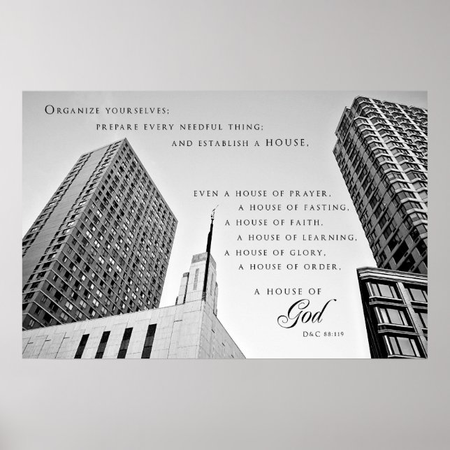 Poster - Manhattan New York LDS Temple (Front)