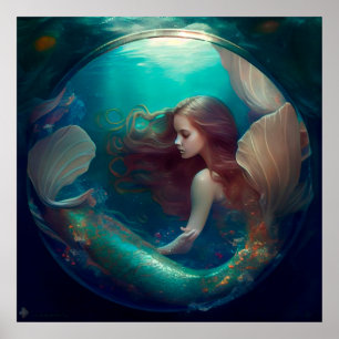 Poster mermaid