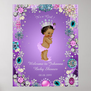 Poster Mermaid purple, jewellery,16x20