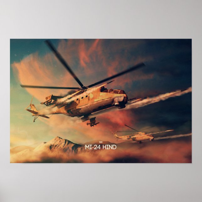Poster Mil Mi-24 Hind (Front)