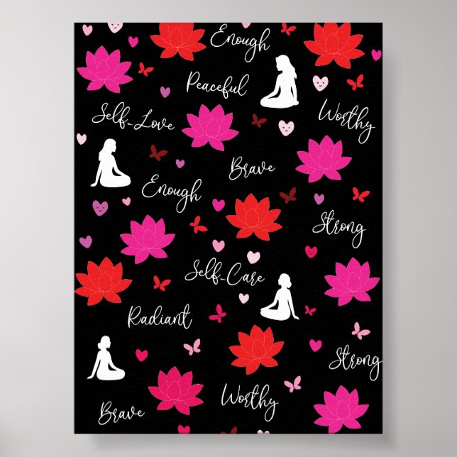 Poster | Modern Self-Love Line Art Print (Front)