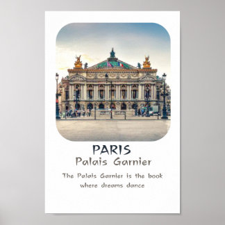 Poster monument of Paris : Palais Garnier
