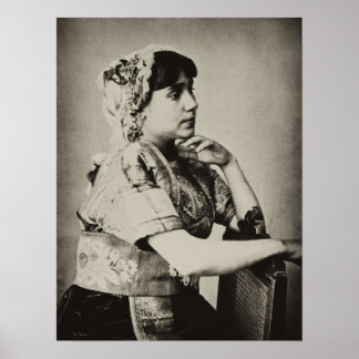 Poster:  Moorish Woman, Tangier, Morocco, 1898 Poster