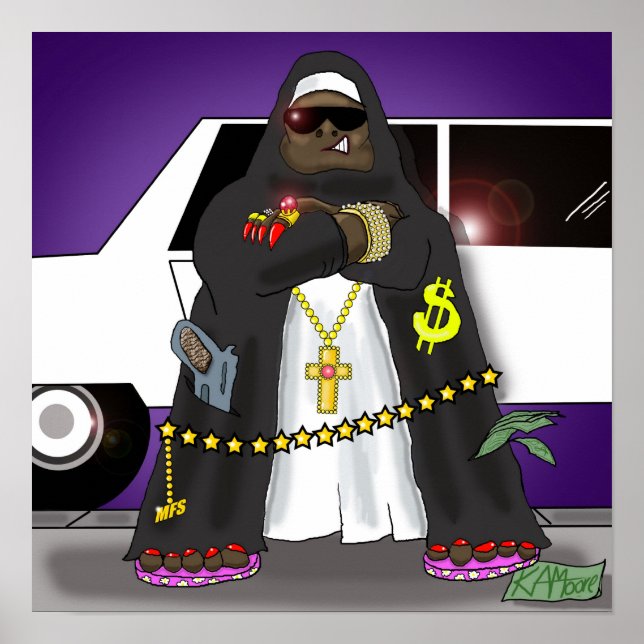 Poster "Motha-Soo-Peer-i-Yah - By Kev Moore (Front)