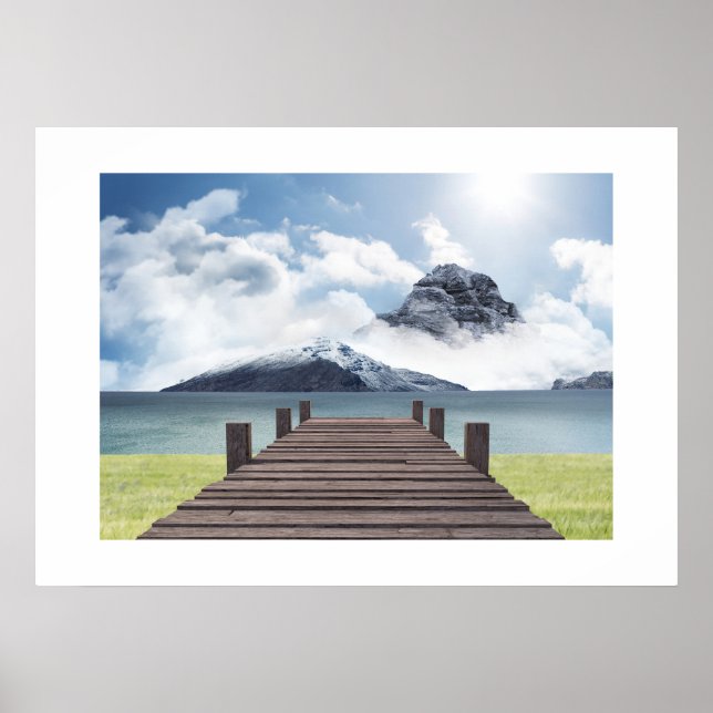 Poster Mountain Scene (Front)