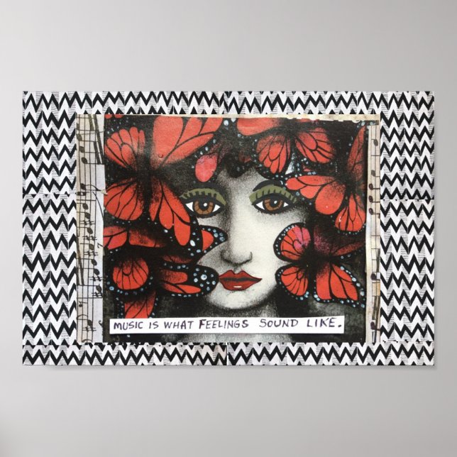 POSTER-MUSIC IS WHAT FEELINGS SOUND LIKE. POSTER (Front)