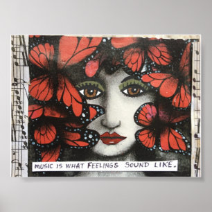 POSTER-MUSIC IS WHAT FEELINGS SOUND LIKE. POSTER