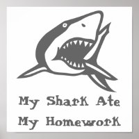 Poster My Shark Ate My Homework