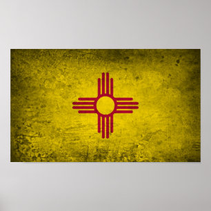 Poster New Mexico Flag