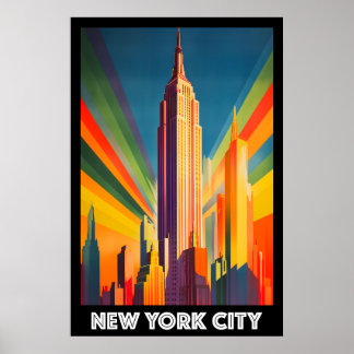 Poster, New York City, Empire State Building Poster