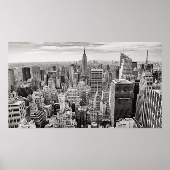 Poster - New York City Skyline B/W (Front)