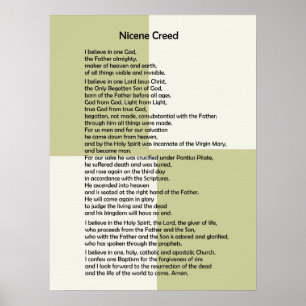 Poster-Nicene Creed~ Customisable! Poster
