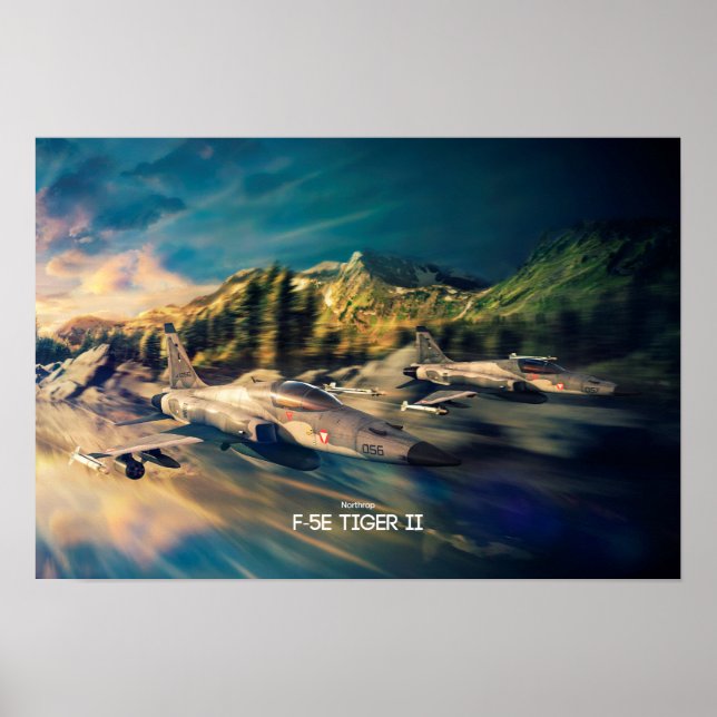 Poster   Northrop  F-5E Tiger II (Front)