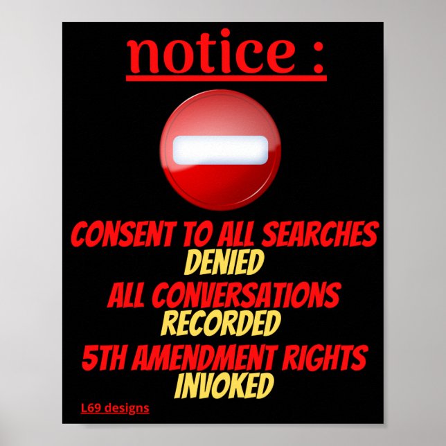 poster  "NOTICE..." (Front)