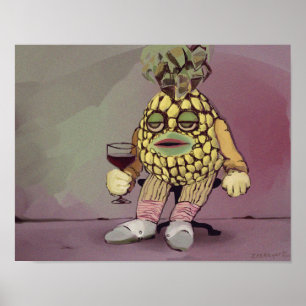 poster of a broken pineapple
