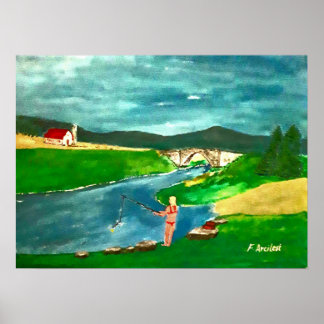 Poster of a girl gone fishing