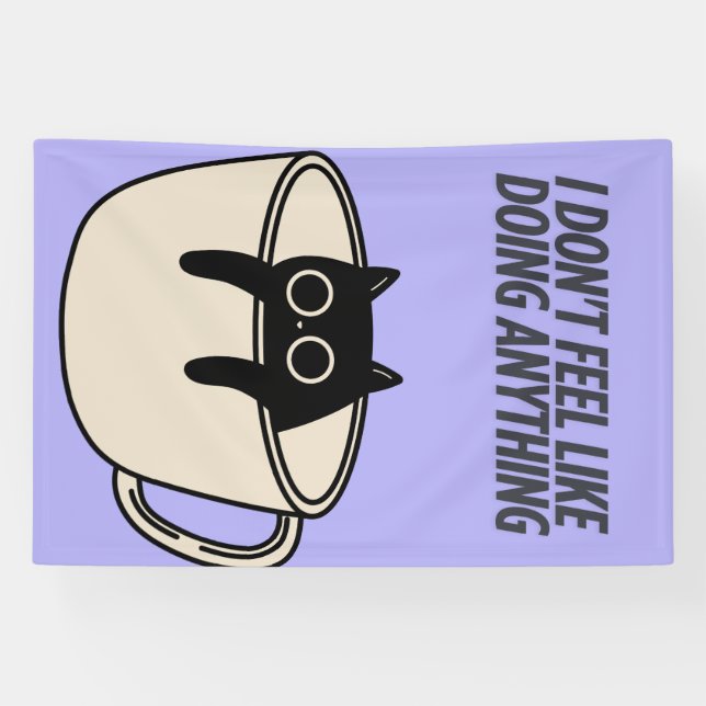 POSTER OF A LAZY CAT Banner (Horizontal)