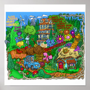 Poster of an eco lifestyle.