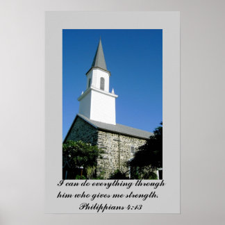 Poster of Church photo with Philippians 4:13