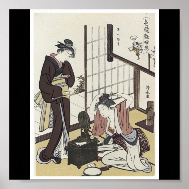 Poster of Japanese painting c. 1780's (Front)