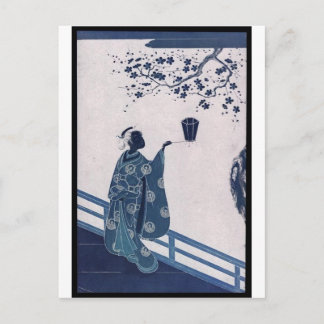 Poster of Japanese Painting c. late 1760's Postcard