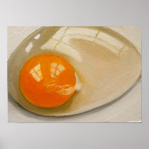 POSTER OF RAW EGG REALISM ARTWORK