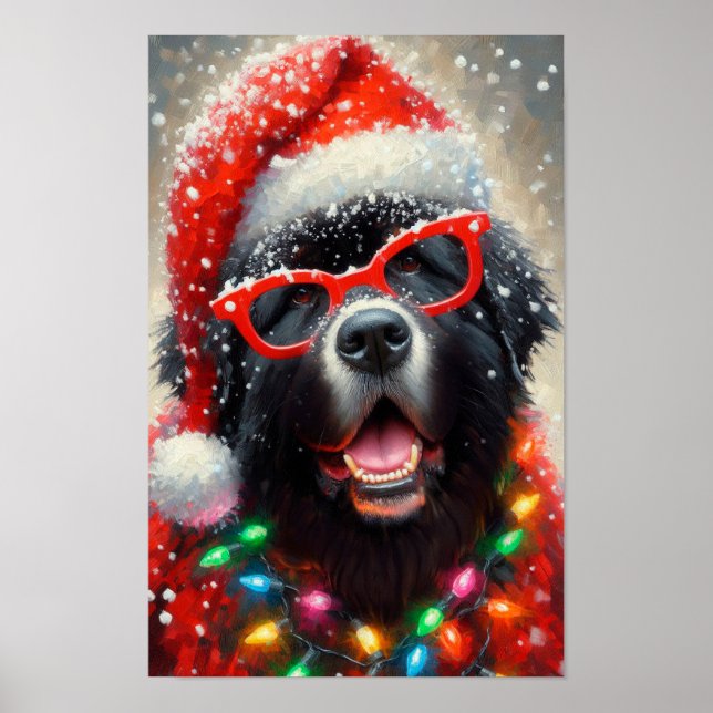 Poster of Silly Christmas Newfie (Front)