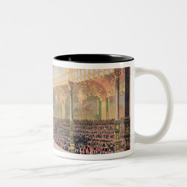 Poster of the Hippodrome de l'Alma Two-Tone Coffee Mug (Right)