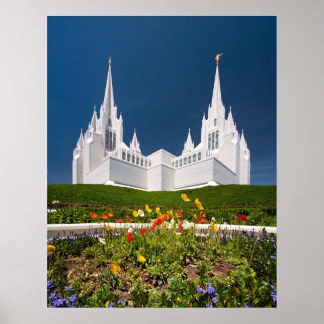 Poster of the San Diego LDS Temple (Front)