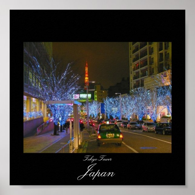 Poster of Tokyo Tower in Japan (Front)