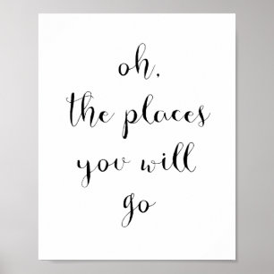 Poster Oh the places you will go